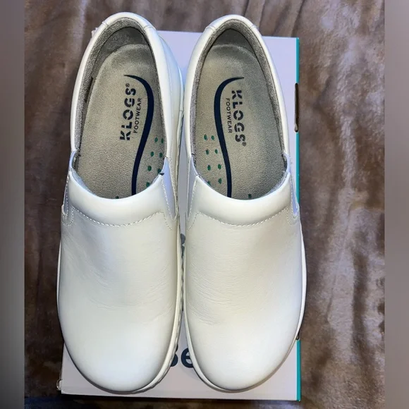 White KLOGS Footwear, M9 wide work shoes